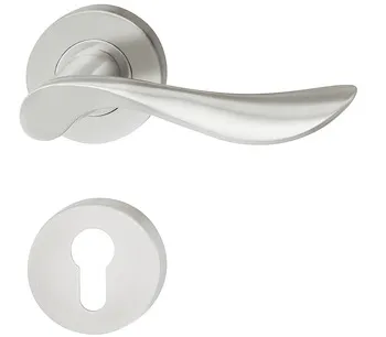 Set mânere de uşă, zone rezidențiale, inox, Startec, LDH 2180, rozetă