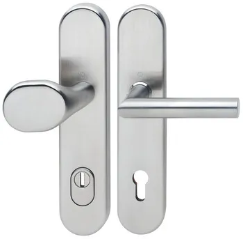Set antifoc, Inox, Hoppe, Amsterdam FS-E86G/3332ZA/3310/1400F categorie de rezistență la impact 1 (c