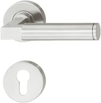 Set mânere pentru uși, inox, Startec, PDH3107, rozetă