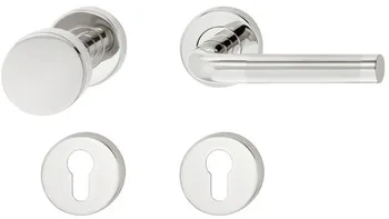 Set mânere de uşă, Inox, Startec, model LDH 2172 bicolor