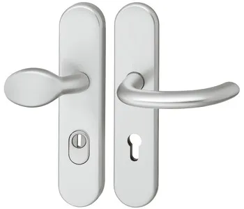Set mânere de uşă, Aluminiu, Hoppe, Marseille FS-76G/3332/3330/1138F categorie de rezistență la impa