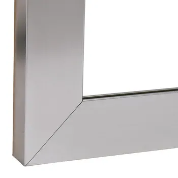 Profil de ramă pentru sticlă, din aluminiu, 38 x 14 mm, drept, pentru grosimea sticlei de 4 mm