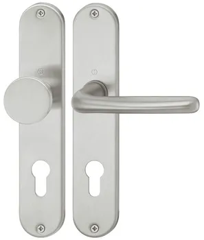 Set mânere de uşă, inox, Hoppe, Cardiff E1850Z/302