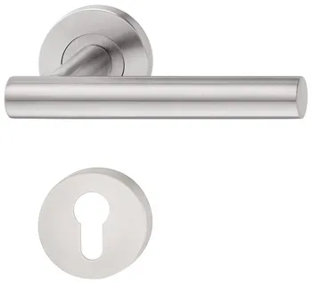Set mânere de uşă, inox, Startec, model PDH4172, rozetă