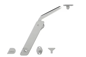Mecanism Free Flap H 1.5 pentru ridicare front din lemn/PAL/MDF, sticlă sau ramă din aluminiu, braț