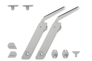Feronerie de rabatare, Häfele Free flap H 1.5, braț de susținere din metal, set de 2 bucăți
