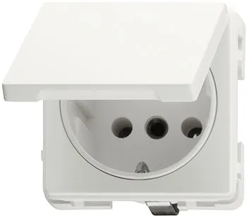 priză Schuko, cu capac cu balamale, Modul, 230 V