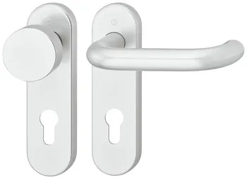 Set mânere de uşă, aluminiu, Hoppe, Paris 138F/353K