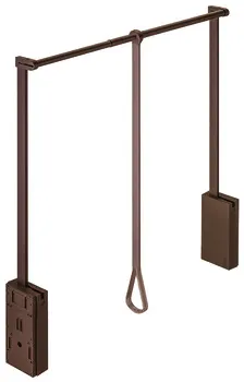 Lift pentru garderobă, Cu amortizor integrat, pentru lăţimea interioară a corpului de 750–1100 mm