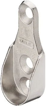 Suport pentru bara de haine, Pentru bară de haine OVA 30 x 15 mm, aliaj de zinc, nichelat