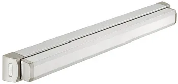 Set braț tip pârghie cu balama, Pentru uşi din panouri pline, BKS, inox satinat