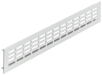 Vent.grill alu.silvc. 200x60mm