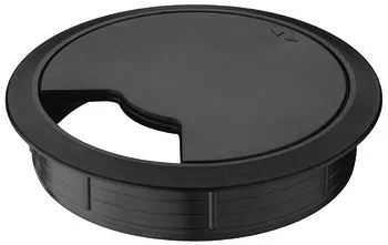Priză pentru cabluri, Rotund, set: 2 piese, Ø 80 mm