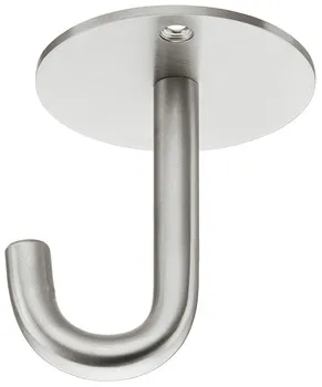Cuier, Inox, cu 1 cârlige, montaj pe tavan