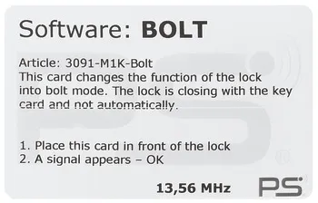 Programming card Toggle Mode