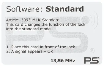 Programming card standard