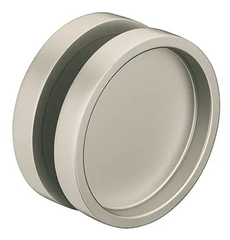 Mânere încastrate pentru uși glisante, Aluminiu, cu două fețe, rotund, pentru uși din sticlă