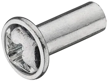 Șurub cuplare mânere sau butoni, cap drept Ø10 mm, filet M4