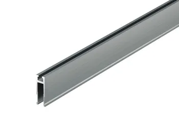 Glass holding profile incl.sliding block