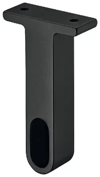 Ward.rail end support alu.black
