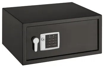 Mini-Safe Hotel, negru, fără iluminare interioară