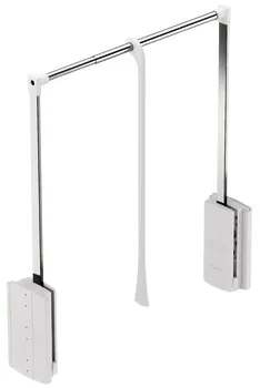 Wardrobe lift white/chr.10kg 770-1200mm