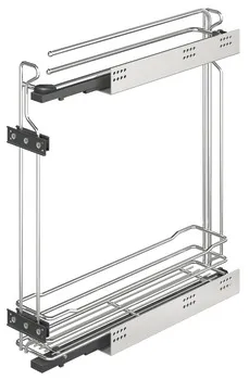Towel rail ext.st.anthr./chr. 150mm