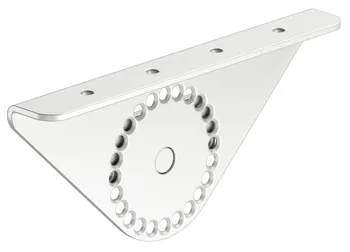 Support zinc white f.wooden shelf adj.