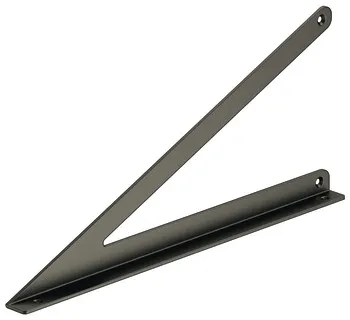 Support steel grey f.wood.shelf bracket