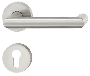 Set mânere de uşă, inox, Hoppe, Amsterdam E1400F/42/42KVS