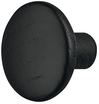 Knob ash black stained 25x32mm