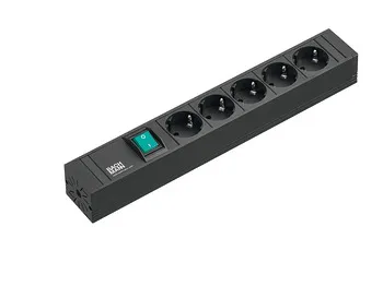 Socket element w.switch, 5 Schuko