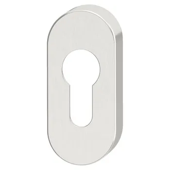 Oval escutcheon PC st.st.matt