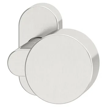 Door knob/oval escut.8 st.st.matt