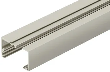 Șină de culisare din aluminiu, pre-găurită, pentru montaj pe tavan