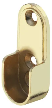 Rail end support zinc brass plated
