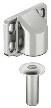 Integr.magnetic door stop F chrome matt