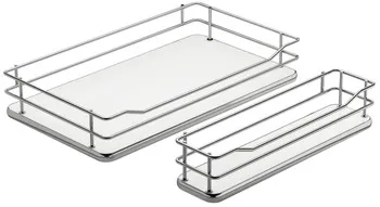 Shelf st.chr./wh.514x296x80/425x106x80mm