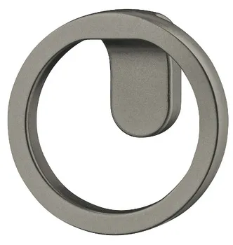 Knob zi.grey metallic matt 51x22mm