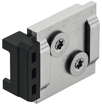 end stop 2x stainless steel 29x12x30mm