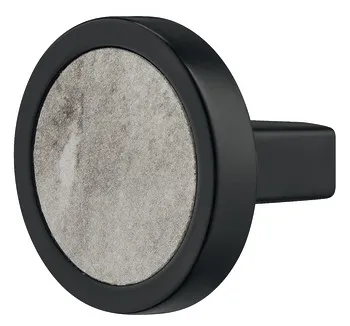 Knob zi.black matt arti.Inaly 32x29mm