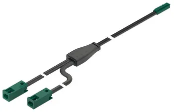 Cablu distribuitor cu 2 ieșiri Häfele Loox5, sistem alimentare 24 V