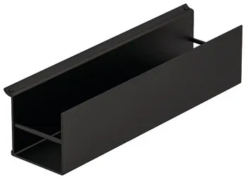 Spice rack alu.black 250x56x60mm