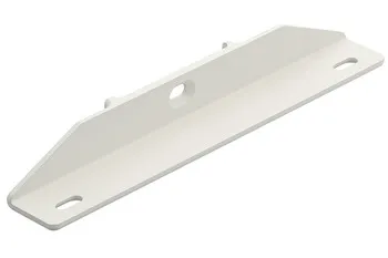 Support for wooden shelf zinc white