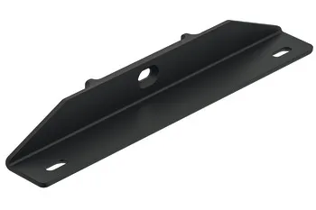 Support for wooden shelf zinc black