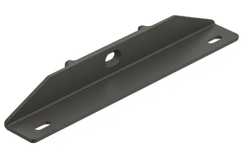 Support for wooden shelf zinc grey