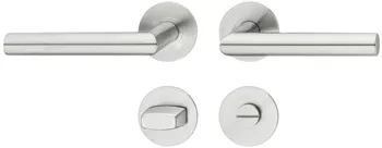 WC handle set 8 st.st.matt