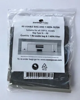 Re-usable dustbag and Hepa filter