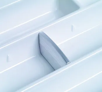 Divider pentru organizator tacâmuri model Linea, plastic argintiu