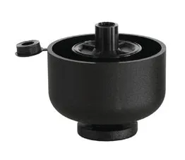 picior reglabil,pl.negru,d50x19 mm